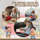 Magnetspiel für Kinder - rot - Magnet Zaubertafel groß mit Kugeln und Stift - Magnettafel - Zeichentafel