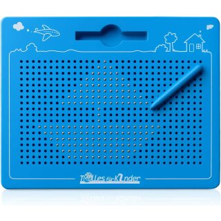Zaubertafel ab 3 Jahre Magnettafel mit Stift in Blau für Kinder